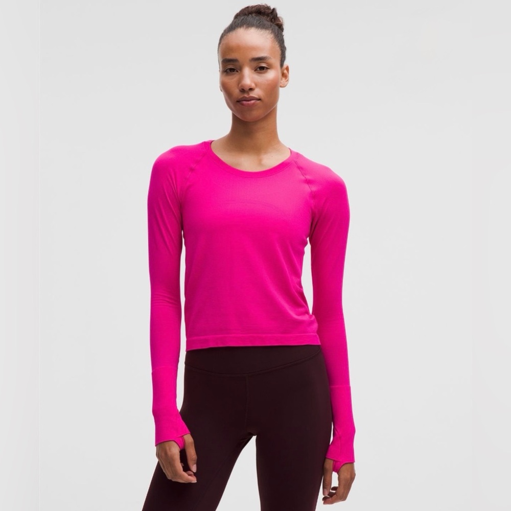 Lululemon Pink Swiftly Tech Long-Sleeve Shirt 2.0